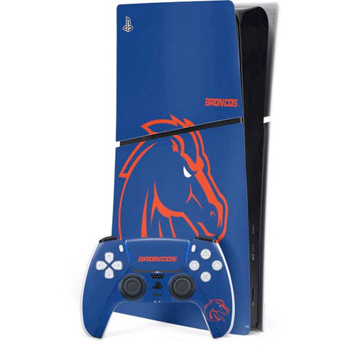 Boise State University Broncos Mascot PS5 Slim Digital Edition Bundle Skin