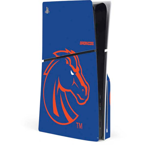 Boise State University Broncos Mascot PS5 Slim Disk Console Skin