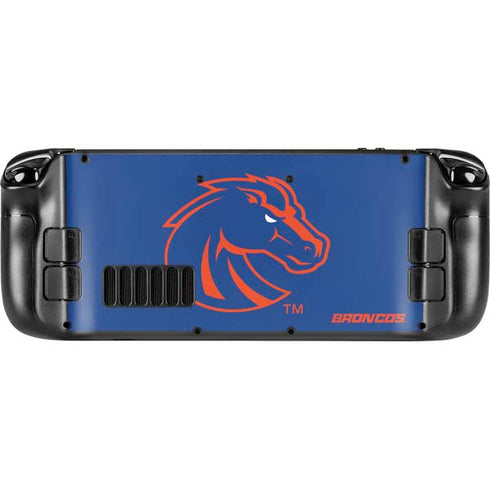 Boise State University Broncos Mascot Steam Deck Handheld Gaming Computer OLED Skin