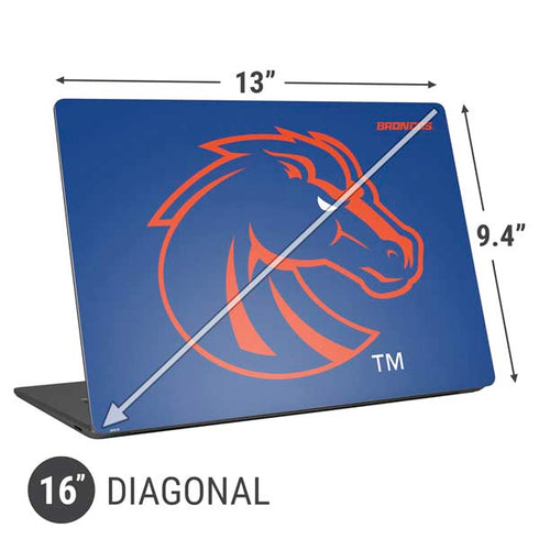 Boise State University Broncos Mascot Universal Laptop 16in (13 x 9.4in) Skin