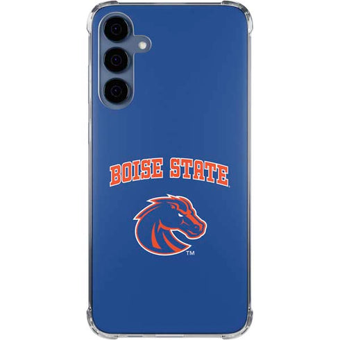 Boise State University Collegiate Text Galaxy A55 5G Clear Case