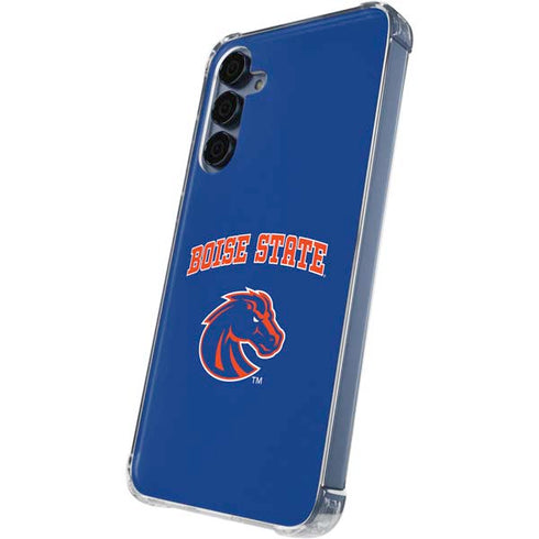 Boise State University Collegiate Text Galaxy A55 5G Clear Case