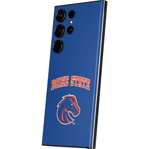 Boise State University Collegiate Text Galaxy Skins