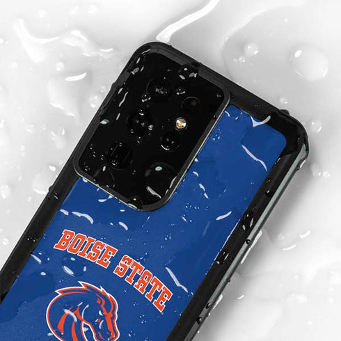 Boise State University Collegiate Text Galaxy S24 Ultra Waterproof Case