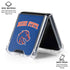 Boise State University Collegiate Text Galaxy Z Flip7 Clear Case