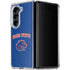 Boise State University Collegiate Text Galaxy Z Fold5 5G Clear Case