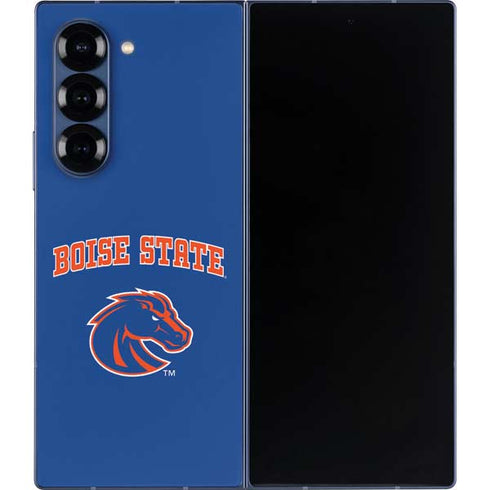 Boise State University Collegiate Text Galaxy Z Fold6 Skin