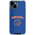 Boise State University Collegiate Text iPhone 15 Clear Case