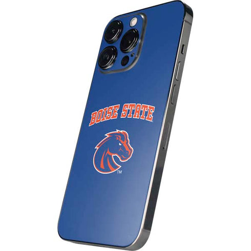 Boise State University Collegiate Text iPhone 15 Pro Max Skin