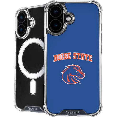 Boise State University Collegiate Text iPhone 16 MagSafe Case