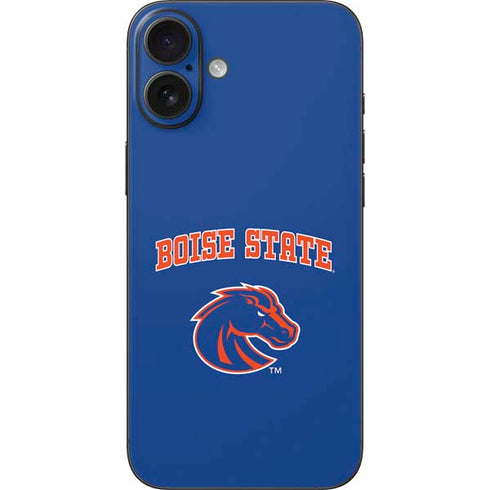 Boise State University Collegiate Text iPhone 16 Plus Skin