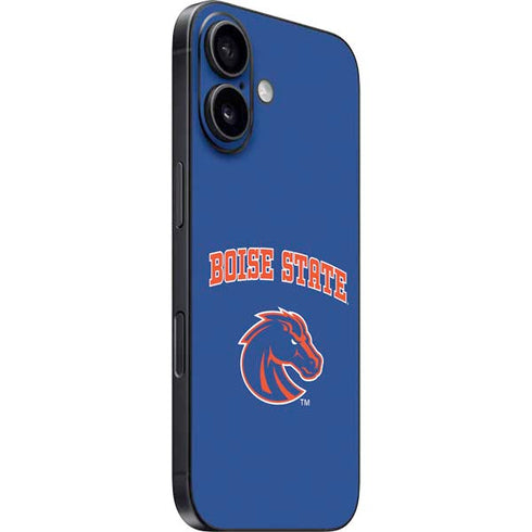 Boise State University Collegiate Text iPhone 16 Plus Skin
