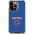 Boise State University Collegiate Text iPhone 16 Pro Clear Case