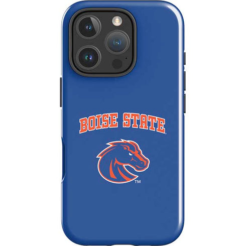 Boise State University Collegiate Text iPhone 16 Pro Impact Case