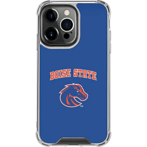 Boise State University Collegiate Text iPhone 16 Pro Max Clear Case