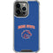 Boise State University Collegiate Text iPhone 16 Pro Max Clear Case