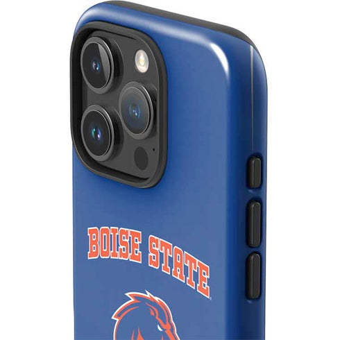 Boise State University Collegiate Text iPhone 16 Pro Max Impact Case