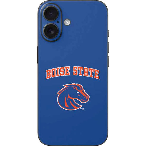 Boise State University Collegiate Text iPhone 16 Skin