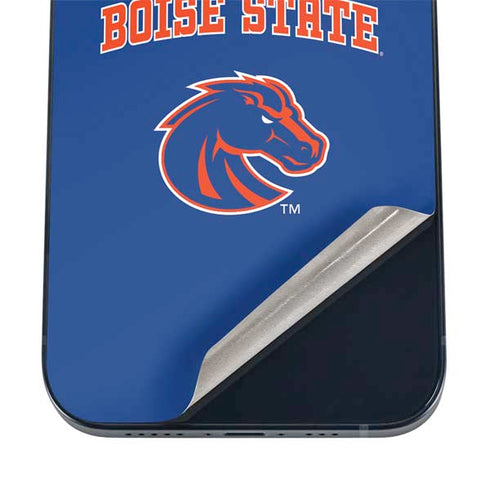 Boise State University Collegiate Text iPhone 16 Skin