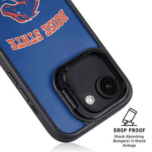 Boise State University Collegiate Text iPhone 16e Kickstand Case