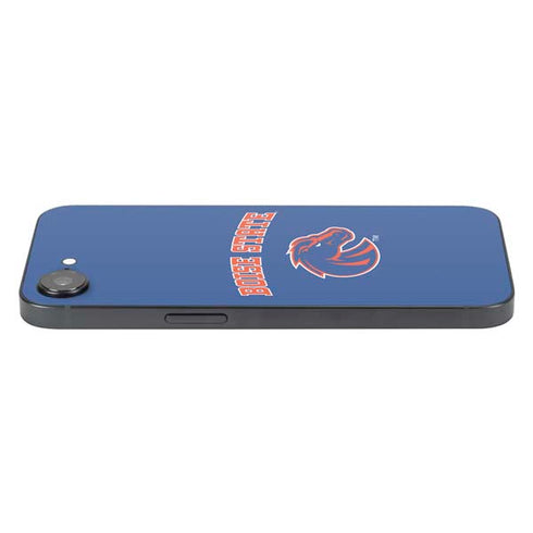 Boise State University Collegiate Text iPhone 16e Skin
