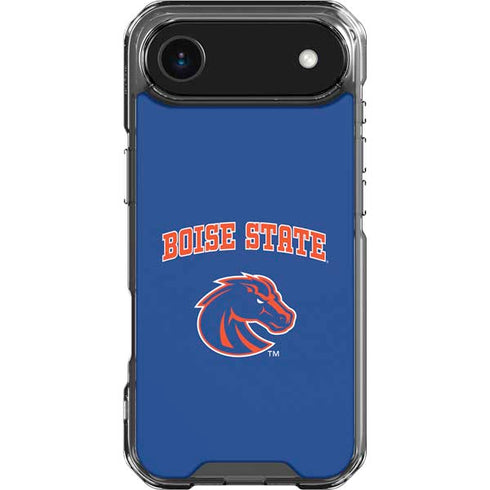 Boise State University Collegiate Text iPhone 17 Air Clear Case