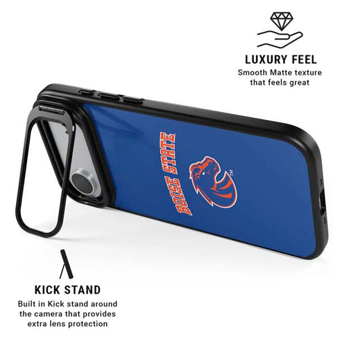 Boise State University Collegiate Text iPhone 17 Air Kickstand Case