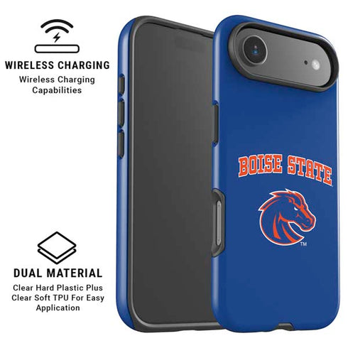 Boise State University Collegiate Text iPhone 17 Air Magsafe Impact Case