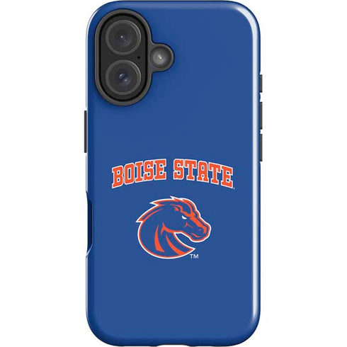 Boise State University Collegiate Text iPhone 17 Impact Case
