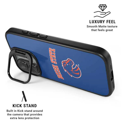 Boise State University Collegiate Text iPhone 17 Kickstand Case