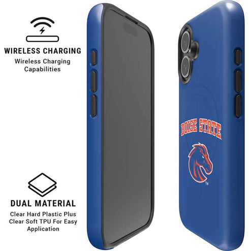 Boise State University Collegiate Text iPhone 17 Magsafe Impact Case