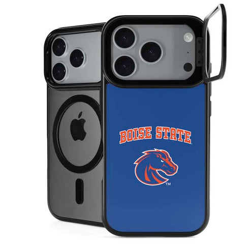 Boise State University Collegiate Text iPhone 17 Pro Max Kickstand Case