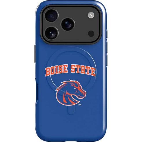 Boise State University Collegiate Text iPhone 17 Pro Max Magsafe Impact Case