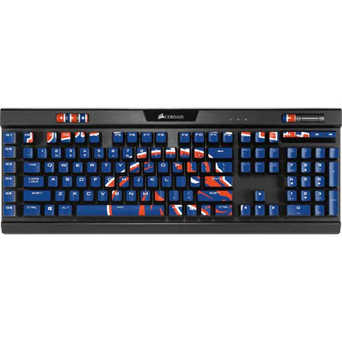 Boise State University Collegiate Text K95 RGB PLATINUM Mechanical Gaming Keyboard Skin