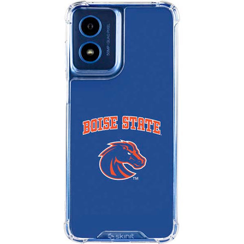 Boise State University Collegiate Text Moto G 5G (2024) Clear Case