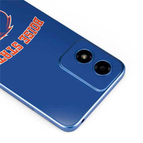 Boise State University Collegiate Text Moto G Play 4G (2024) Skin