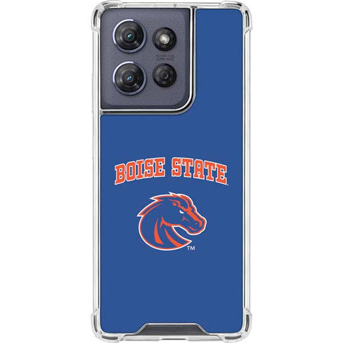 Boise State University Collegiate Text Moto G Play 5G (2025) Clear Case