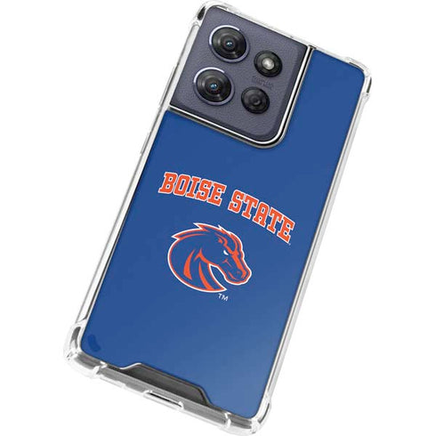 Boise State University Collegiate Text Moto G Play 5G (2025) Clear Case