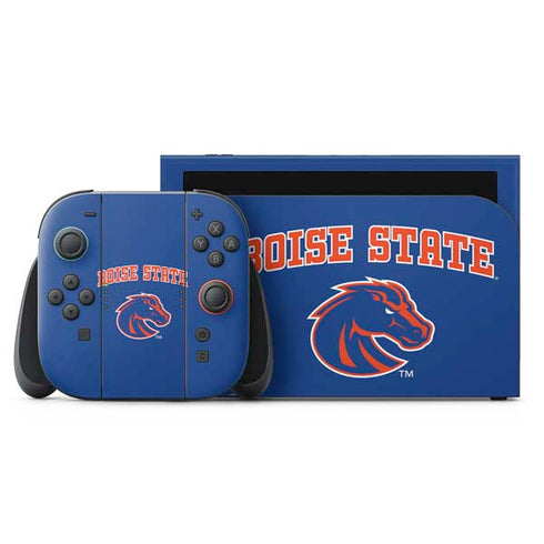 Boise State University Collegiate Text Nintendo Switch 2 (2025) with Joy-Con Skin