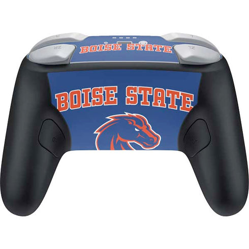 Boise State University Collegiate Text Nintendo Switch 2 (2025) Pro Controller Skin