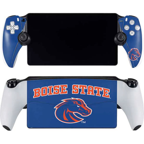 Boise State University Collegiate Text PlayStation Portal Remote Player Skin