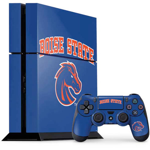 Boise State University Collegiate Text PlayStation PS4 Skins