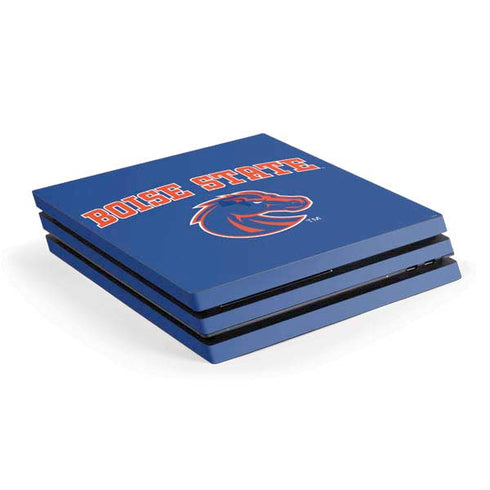 Boise State University Collegiate Text PlayStation PS4 Skins