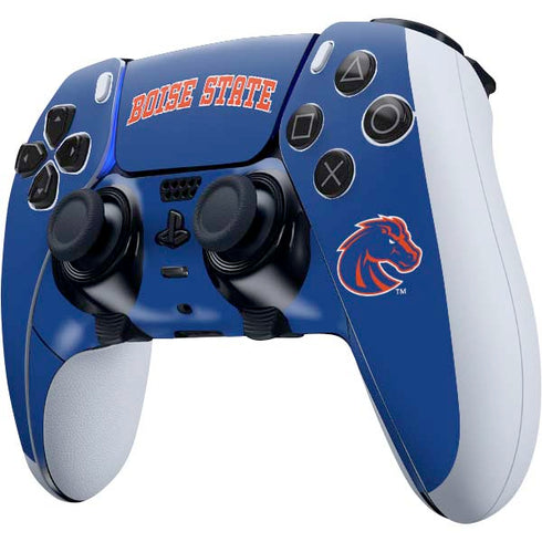 Boise State University Collegiate Text PS5 DualSense Edge Pro Controller Skin