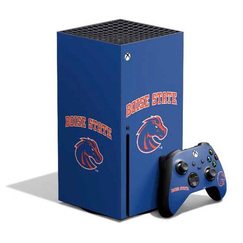 Boise State University Collegiate Text Xbox Series X Skins