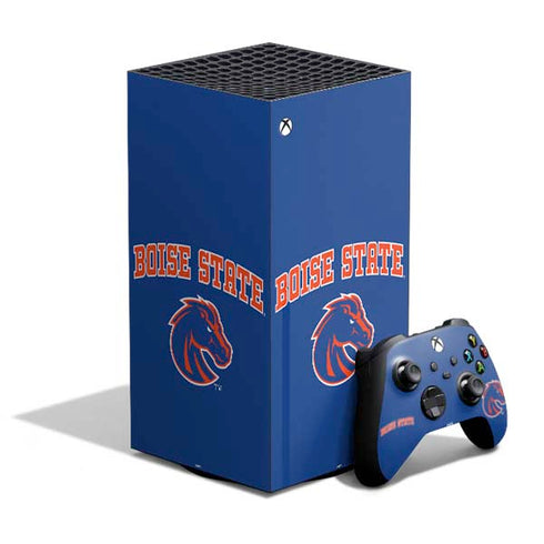 Boise State University Collegiate Text XBox Series X Digital Edition Bundle Skin