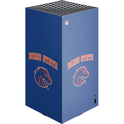 Boise State University Collegiate Text XBox Series X Digital Edition Console Skin