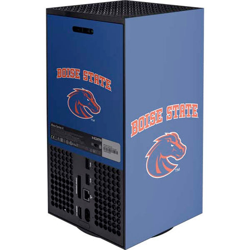 Boise State University Collegiate Text XBox Series X Digital Edition Console Skin