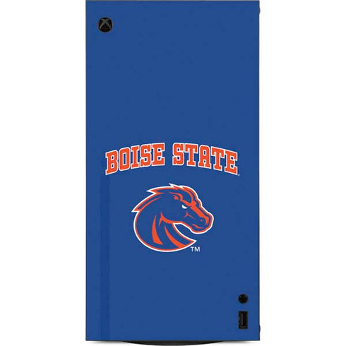Boise State University Collegiate Text XBox Series X Digital Edition Console Skin