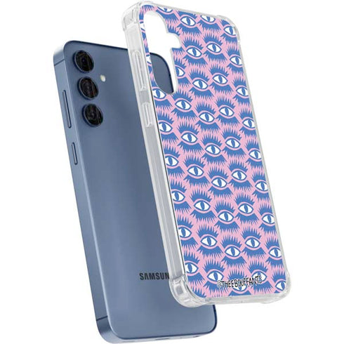 Bouffants and Broken Hearts Bold Eyes 2 Galaxy A55 5G Clear Case